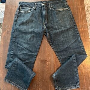 Levi Strauss 502s Dark Blue Classic Straight Jeans 36x30